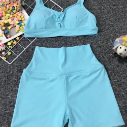 Solid Color Simple Shorts Split Wetsuit