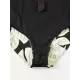 Long Sleeve Color-Block Floral Zipper Rash Guard Long Sleeve Color-Block Floral Zipper Rash Guard