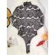 Floral Snake Print Long Sleeve Zipper Wetsuit Swimwear Floral Snake Print Long Sleeve Zipper Wetsuit Swimwear