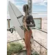 Floral Snake Print Long Sleeve Zipper Wetsuit Swimwear Floral Snake Print Long Sleeve Zipper Wetsuit Swimwear