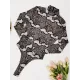 Floral Snake Print Long Sleeve Zipper Wetsuit Swimwear Floral Snake Print Long Sleeve Zipper Wetsuit Swimwear