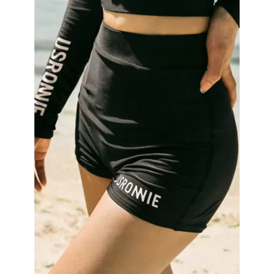 Long Sleeve Zipper Padded High-Waisted Split Rash Guard Swimwear Long Sleeve Zipper Padded High-Waisted Split Rash Guard Swimwear