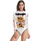 Fashion Halloween Teddy Bear Printed Long-Sleeves Wetsuit Fashion Halloween Teddy Bear Printed Long-Sleeves Wetsuit