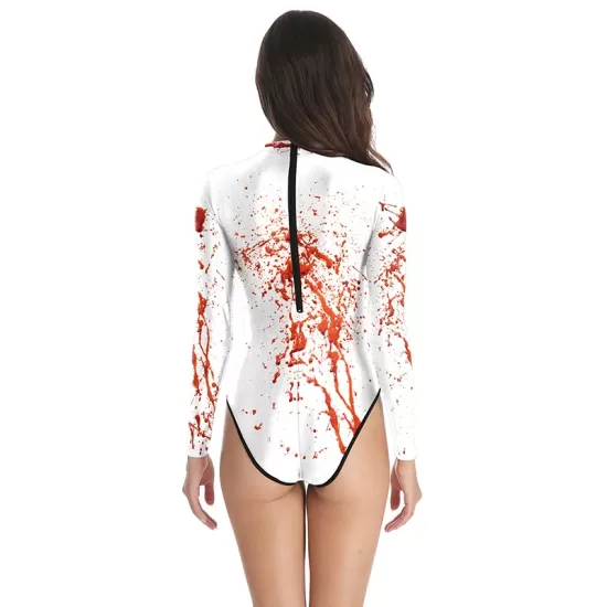 Fashion Halloween Teddy Bear Printed Long-Sleeves Wetsuit Fashion Halloween Teddy Bear Printed Long-Sleeves Wetsuit