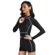 Long Sleeves Solid Color High-Waisted Split Wetsuits Long Sleeves Solid Color High-Waisted Split Wetsuits