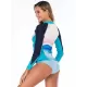 Contrast Trim Zipper Two Pieces Wetsuit Contrast Trim Zipper Two Pieces Wetsuit