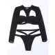 Long Sleeve Hollow Bralette Brazilian Wetsuit Long Sleeve Hollow Bralette Brazilian Wetsuit