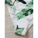 Floral Print Long Sleeve Hollow Zipper One-Piece Swimwear Floral Print Long Sleeve Hollow Zipper One-Piece Swimwear
