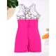 Zipper Contrast Color Split-Joint One-Piece Swimsuit Zipper Contrast Color Split-Joint One-Piece Swimsuit