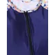 Zipper Contrast Color Split-Joint One-Piece Swimsuit Zipper Contrast Color Split-Joint One-Piece Swimsuit