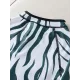 Padded Skinny Contrast Color Printed Zipper Round-Neck Wetsuits Padded Skinny Contrast Color Printed Zipper Round-Neck Wetsuits