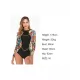 Contrast Back Zipper One Piece Wetsuit Contrast Back Zipper One Piece Wetsuit