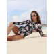 Floral-Print Long Sleeve One-Piece Wetsuit Floral-Print Long Sleeve One-Piece Wetsuit