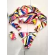 Abstract Printed Long Sleeve Zipper Split Wetsuit+Scarf Abstract Printed Long Sleeve Zipper Split Wetsuit+Scarf