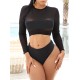See-Through Split-Joint Long Sleeve Split Wetsuit See-Through Split-Joint Long Sleeve Split Wetsuit