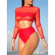 See-Through Split-Joint Long Sleeve Split Wetsuit See-Through Split-Joint Long Sleeve Split Wetsuit