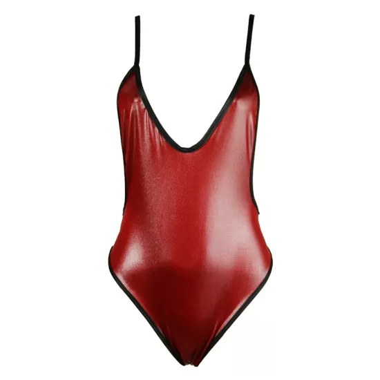 Sling Backless Deep V Collar Tight Fitting One-Piece Swimwear Sling Backless Deep V Collar Tight Fitting One-Piece Swimwear