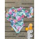 Long Sleeve Floral-Print Backless Wetsuit Long Sleeve Floral-Print Backless Wetsuit
