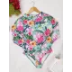 Long Sleeve Floral-Print Backless Wetsuit Long Sleeve Floral-Print Backless Wetsuit