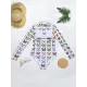 Long Sleeve Mesh Floral-Print Backless One-Piece Swimwear Long Sleeve Mesh Floral-Print Backless One-Piece Swimwear
