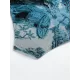 Long Sleeve Mesh Floral-Print Backless One-Piece Swimwear Long Sleeve Mesh Floral-Print Backless One-Piece Swimwear
