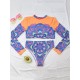Floral Long Sleeve High-Waisted Wetsuit Floral Long Sleeve High-Waisted Wetsuit