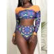 Floral Long Sleeve High-Waisted Wetsuit Floral Long Sleeve High-Waisted Wetsuit