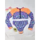 Floral Long Sleeve High-Waisted Wetsuit Floral Long Sleeve High-Waisted Wetsuit