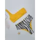 Long Sleeve Cover-Up Top One-Shoulder Bandeau High-Waisted Bikini Swimwear Long Sleeve Cover-Up Top One-Shoulder Bandeau High-Waisted Bikini Swimwear