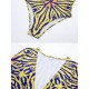 Long Sleeve Deep V-Neck Floral One-Piece Swimwear Long Sleeve Deep V-Neck Floral One-Piece Swimwear