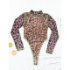 Long Sleeve Leopard Print Sexy One-Piece Swimwear Long Sleeve Leopard Print Sexy One-Piece Swimwear