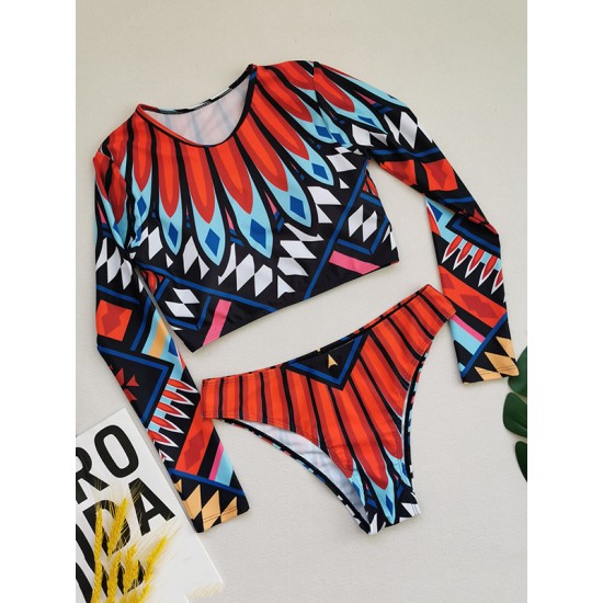 Floral Long Sleeve High-Waisted Wetsuit Floral Long Sleeve High-Waisted Wetsuit