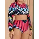 Floral Long Sleeve High-Waisted Wetsuit Floral Long Sleeve High-Waisted Wetsuit