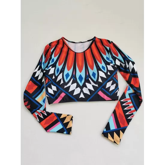 Floral Long Sleeve High-Waisted Wetsuit Floral Long Sleeve High-Waisted Wetsuit