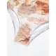 Short Sleeve Floral Mesh Three Pieces Bikini Swimwear Short Sleeve Floral Mesh Three Pieces Bikini Swimwear
