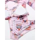 Long Sleeve Floral Mesh Three Pieces Bikini Swimwear Long Sleeve Floral Mesh Three Pieces Bikini Swimwear