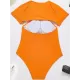 Short Sleeve Split-Joint Hollow One-Piece Wetsuit Swimwear Short Sleeve Split-Joint Hollow One-Piece Wetsuit Swimwear