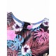 Wetsuit Floral Long Sleeve Zipper One-Piece Swimwear Wetsuit Floral Long Sleeve Zipper One-Piece Swimwear