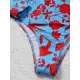 One-Piece Long Sleeve Floral Backless Round-Neck Wetsuit One-Piece Long Sleeve Floral Backless Round-Neck Wetsuit