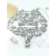 Leaf Print Long Sleeve Round-Neck High-Waisted Split Rash Guard Leaf Print Long Sleeve Round-Neck High-Waisted Split Rash Guard