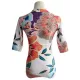 Half Sleeve Deep V-Neck Floral Print Zipper One-Piece Wetsuit Swimwear Half Sleeve Deep V-Neck Floral Print Zipper One-Piece Wetsuit Swimwear