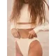 Solid Color Long Sleeve Hollow High-Waisted Simple Wetsuit Swimwear Solid Color Long Sleeve Hollow High-Waisted Simple Wetsuit Swimwear