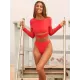 Solid Color Long Sleeve Hollow High-Waisted Simple Wetsuit Swimwear Solid Color Long Sleeve Hollow High-Waisted Simple Wetsuit Swimwear