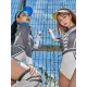 Stylish Round-Neck Long Sleeve Printing Sexy Slim One-Piece Wetsuit Swimwear Stylish Round-Neck Long Sleeve Printing Sexy Slim One-Piece Wetsuit Swimwear