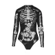 Halloween Skeleton 3D&Floral Printed Long-Sleeves Wetsuit Halloween Skeleton 3D&Floral Printed Long-Sleeves Wetsuit