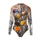 Halloween Pumpkin-Print Long-Sleeves Wetsuit Halloween Pumpkin-Print Long-Sleeves Wetsuit