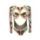Long Sleeves Hollow Ethnic Printed Backless One-Piece Swimwear Long Sleeves Hollow Ethnic Printed Backless One-Piece Swimwear