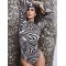 Zebra Stripes Long Sleeve One-Piece Wetsuits