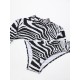 Zebra Stripes Long Sleeve One-Piece Wetsuits Zebra Stripes Long Sleeve One-Piece Wetsuits