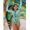 Fruit Printed Long Sleeves Zipper Surfing One-Piece Wetsuit